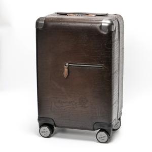 dunhill（ダンヒル） キャリーケース スーツケース 黒 レザー ロゴ