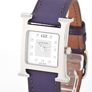 エルメス HERMES HH1.235 Hウォッチ ダイヤベゼル クォーツ レディース _930873 HERMES - エルメス HERMES HH1.235 Hウォッチ ダイヤベゼル クォーツ