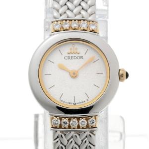 SEIKO CREDOR(セイコークレドール) 腕時計 キネティック 4M71-0A10 レディース 白×ゴールド Yahoo!オークション - 「4m71」クレドール (セイコー) の落札相場