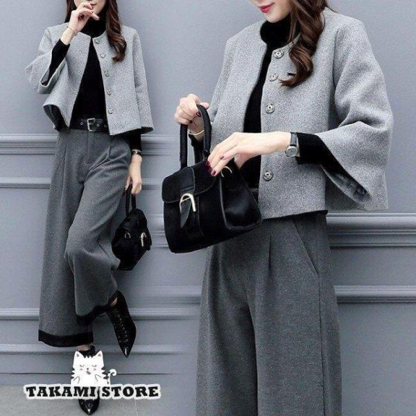 パンツスーツ セットアップ レディース スーツ 通勤服 オフィス カジュアル 大きいサイズ 3L 4...