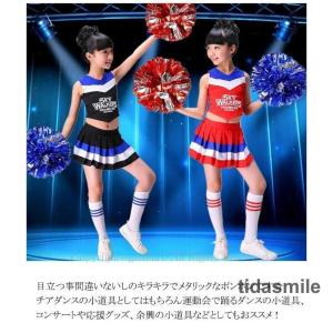 キッズ チアリーディング ポンポン きらきら ...の詳細画像1