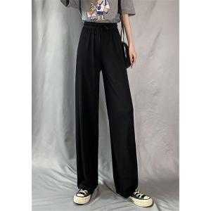 パンツレディース ワイドパンツ 秋 アイスシル...の詳細画像4