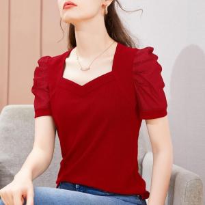 サマーニット 接触冷感 二の腕カバー Tシャツ...の詳細画像2