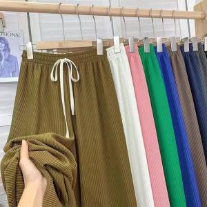 プリーツパンツ ガウチョパンツ ワイドパンツ ...の詳細画像4