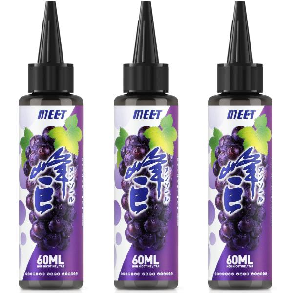 電子タバコ リキッド 巨峰メンソール 180ml 大容量 vapeリキッド ニードルボルト付き ニコ...