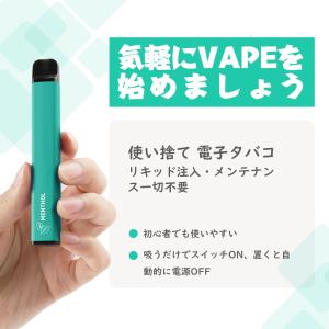 電子タバコ 使い捨て VAPE ミントメンソー...の詳細画像3