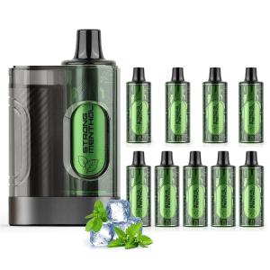 電子タバコ 使い捨て VAPE スーパーメンソール 大容量 50000回吸引可能 本体+10POD 本体充電利用OK 人気 禁煙 タールなし ニコチンなし 爆煙 ベイプ I3型 ARASHI