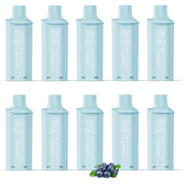 電子タバコ 使い捨て VAPE 互換POD ブルーベリー 10POD入り 約80000回吸引可能 大...