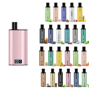 電子タバコ 使い捨て VAPE スターターキット 23POD入り 115,000回吸引可能 大容量 POD交換式たばこ 持ち運びシーシャ ニコチンなし 爆煙 ベイプ 禁煙 JT2型 DBL
