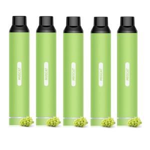 電子タバコ 使い捨て VAPE マスカット5本 25000回吸引可能 大容量 持ち運び 水蒸気タバコ キック感強い 節煙 禁煙 ニコチンなし 爆煙 ベイプ O4Plus型 NICOCO