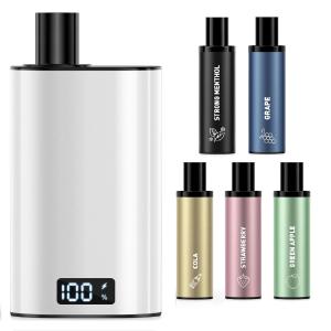 電子タバコ 使い捨て VAPE 25000回吸引可能 大容量 5POD入り バッテリー本体付き スターターキット 持ち運びシーシャ 本体充電可 ニコチンなし 爆煙 ベイプ JT2