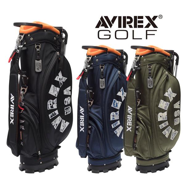 AVIREX GOLF アヴィレックス ゴルフ セルフスタンド付き キャディバッグ AVG3S-BA...