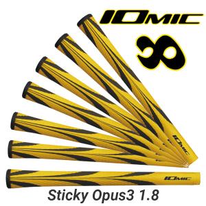 イオミック グリップ スティッキー オーパス 1.8「YE/BK」単品 IOMIC Sticky Opus 1.8「ネコポス便200円対応」｜tomikichi