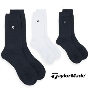 テーラーメイド M ベーシック クルーソックス UN570 メンズ TaylorMade M BASIC CREW SOCKS 抗菌防臭 「日本正規品」