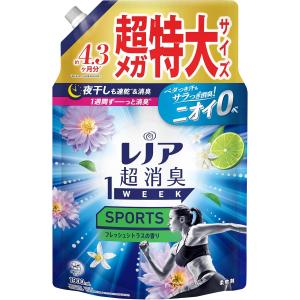 (在庫処分セール)レノア 超消臭1WEEK SPORTS フレッシュシトラス 詰め替え 超メガ特大 1900mL