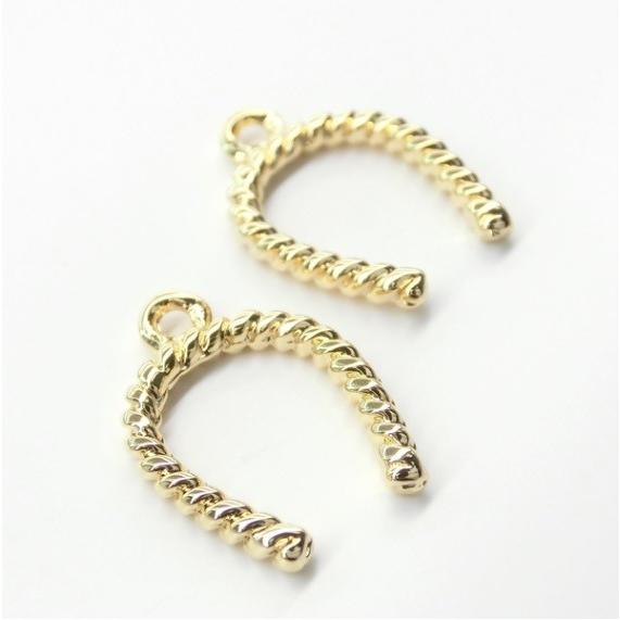アクセサリー作製かわいいチャーム “Horseshoe” ペンダントトップ  ハンドメイド 馬蹄
