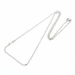 ステンレスネックレス 60cm クロスチェーン...の詳細画像1