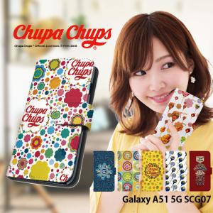 Galaxy A51 5G SCG07 ケース 手帳型 カバー scg07 手帳型ケース スマホケース デザイン chupa chups チュッパチャプス｜tominoshiro