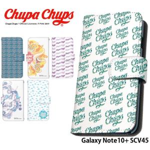 Galaxy Note10+ SCV45 ケース 手帳型 スマホケース ギャラクシー ノート10 プラス SCV45 カバー 携帯 デザイン Chupa Chups チュッパチャプス｜tominoshiro