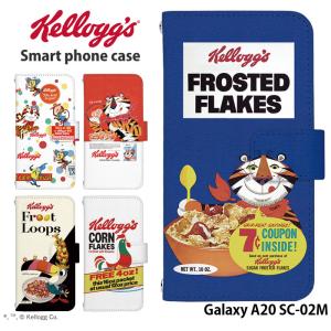 Galaxy A20 SC-02M ケース sc02m カバー 手帳型 スマホケース ギャラクシーa20 sc02m デザイン ケロッグ kellogg｜tominoshiro