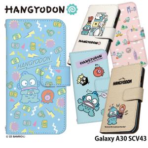 Galaxy A30 SCV43 ケース 手帳型 galaxya30 ギャラクシー カバー デザイン ハンギョドン サンリオ｜tominoshiro