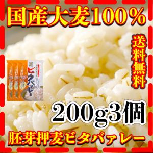 大麦 200g3個 国産 胚芽押麦 ビタバァレー 健康 西田精麦 富田商店 とみた商店｜tomitasyoten