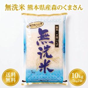 お米 米 10kg 白米 送料無料 最短 無洗米 熊本県産 森のくまさん 令和7年産 5kg2個 くまもとのお米 富田商店 とみた商店