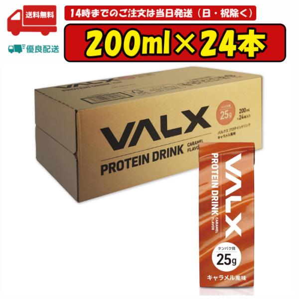 VALX PROTEIN DRINK プロテインドリンク キャラメル風味 24本セット 賞味期限20...