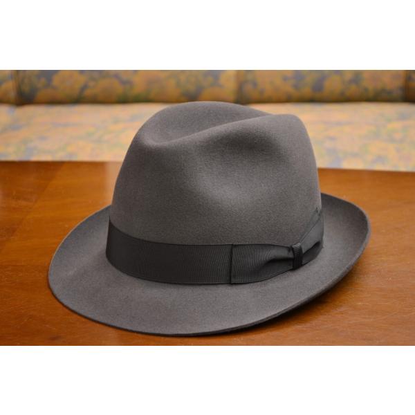 Borsalino フェルトハット QS クオリティスーペリオーレ ロゴ無しタイプ 6カラー つば約...