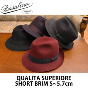 Borsalino（ボルサリーノ） QS ファーフェルト ハット センターデント