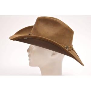 STETSON メンズウエスタン、テンガロンハット（帽子素材：皮革、レザー 