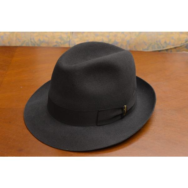 Borsalino ボルサリーノ フェルトハット QS クオリティスーペリオーレ つば約5〜5.7c...