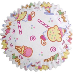 Wilton ミニベーキングカップ アイスクリーム柄 / 48枚 TOMIZ/cuoca