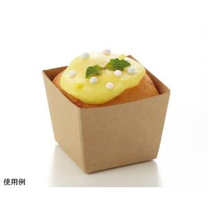 クラフトキューブ 茶無地 85cc / 50枚 TOMIZ/cuoca(富澤商店)