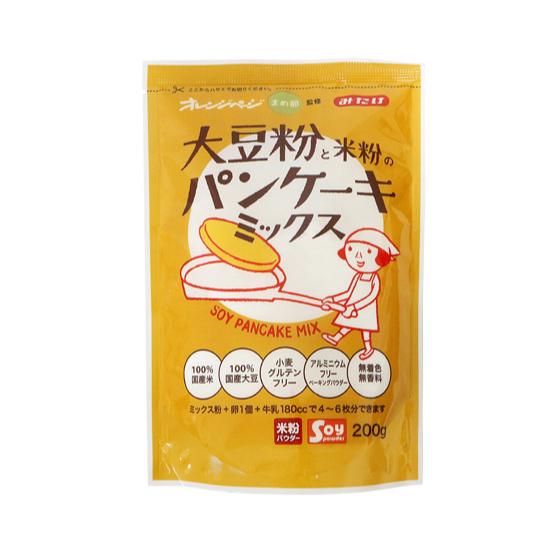 【オレンジページ監修】大豆粉と米粉のパンケーキミックス / 200g 富澤商店 公式