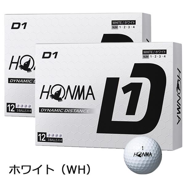 ホンマ D1 ゴルフボール 2024年モデル HONMA GOLF 2ダースセット(24個入り) B...