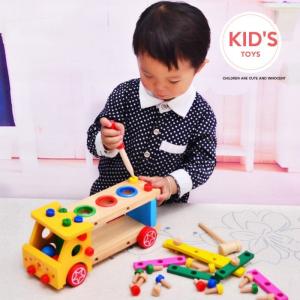 積木 おもちゃ 知育玩具 木のおもちゃ 出産祝い 1歳 2歳 3歳 男 女 誕生日プレゼント バス｜tomochan-shop