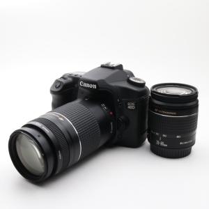 中古 良品 Canon 40D ダブルレンズセット キャノン カメラ 一眼レフ 初心者 人気 おすすめ 新品CFカード付｜オンカメ