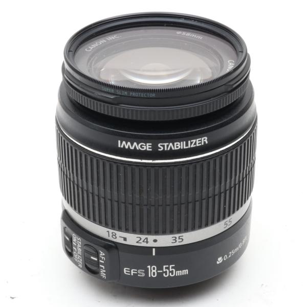 Canon EF-S18-55mm F3.5-5.6 IS APS-C対応 〔キャノン EF マウン...