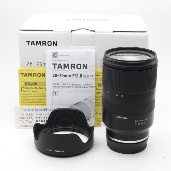 TAMRON 28-75mm F/2.8 Di III RXD Model A036 〔ソニーEマウ...