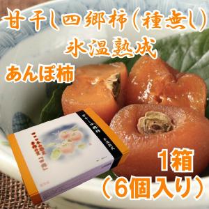 残暑見舞い 2026 ギフト 和歌山県かつらぎ町産 甘干し四郷柿 種無し 氷温熟成 6個入り 代引不可 送料無料