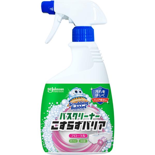 スクラビングバブル バスクリーナー こすらずバリア フローラル 本体 500mL 