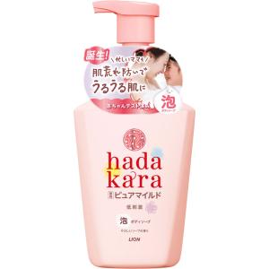 ｈａｄａｋａｒａ（ハダカラ）ボディソープ泡で出てくる薬用ピュアマイルドタイプやさしいソープの香り  550mL 【医薬部外品】｜tomodsap