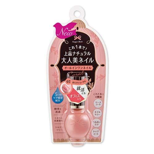 シュガードール　オールインワンネイルR　02　ほんのりコーラル　7ml