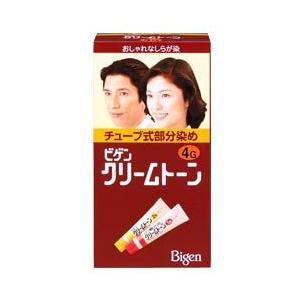 【５０個セット】【１ケース分】 ビゲン ヘアカラー 自然な栗色 4G 40mL+40mL×５０個セット　１ケース分 【dcs】 ビゲン クリームトーン 1個 自然な栗色 4G 【医薬部外品