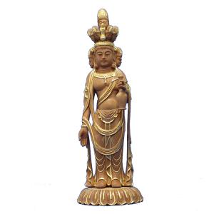 木彫仏像 最上稲荷像 総高21cm つげ材木地仕上 : 有限会社みやこ仏像