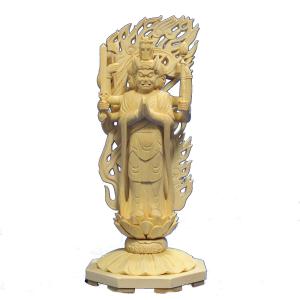 仏像 総白檀製 截金 ケマン六角台座 最高級 阿弥陀如来 5.0寸 : 仏壇