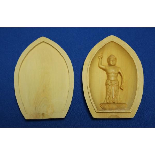 木彫仏像 懐中仏 釈迦誕生仏　守護本尊 柘植 ツゲ