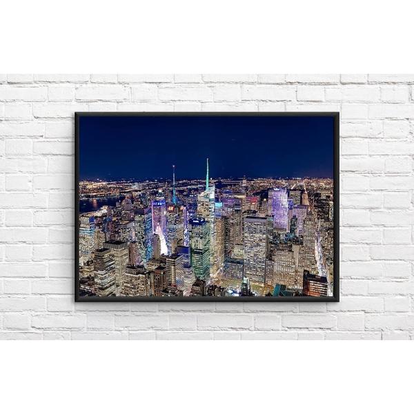 インテリアポスター アメリカン ニューヨークの景色 夜景 New York Night View A...