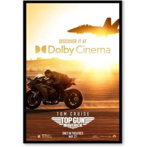 映画ポスター トップガン マーヴェリック US版 黒フレーム付き A3サイズ mi5